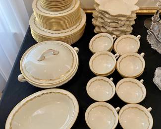 Lenox “Golden Wreath” china set