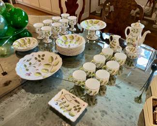 Royal Worcester “The Blind Earl” china set