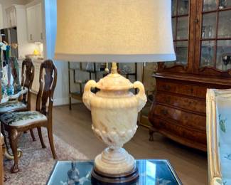 Marble urn lamp