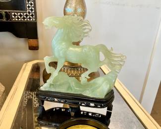 Jade horse figurine