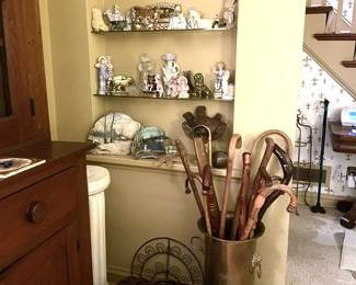 Wonderful Antique Cane & Walking Stick Collection...3 Containers Full