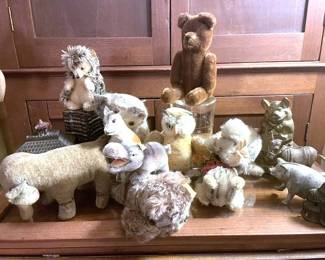 Antique Steiff Animals & Teddy Bear Collection...Just a sampling.