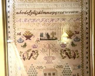 Several Antique 1800's Handmade Samplers available.