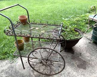 Iron Tea Bar Cart.