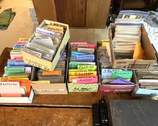 Post Cards, Post Card & More Post Cars...Photo Albums, Tin Types and lots of Paper Advertising Pamphlets & Cards