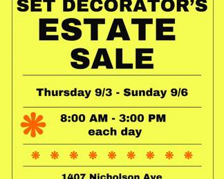 Waveland Estate Sale Poster