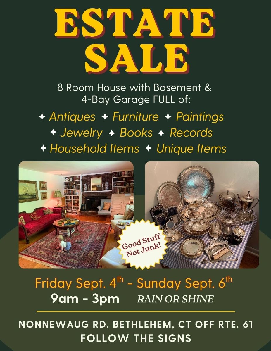 Green Emerald Abstract Garage Sale Flyer