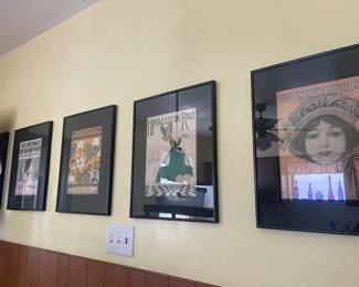 $125.00 - Set of 5 Framed Vintage Sheet Music Cover Prints, Early 1900s Americana