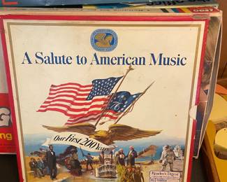 $12.00 - Vintage 1976 Reader's Digest "A Salute to American Music" Bicentennial Vinyl Record Set