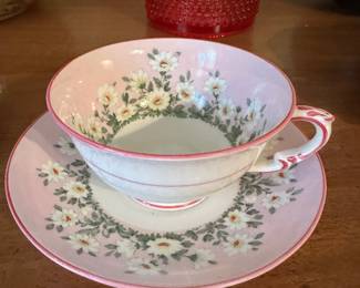 $10.00 - Pink Flower Teacup and Saucer