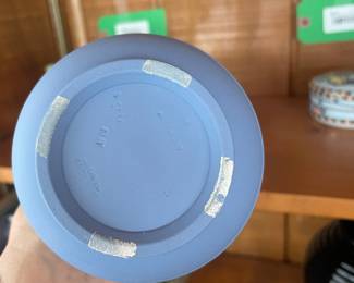 $87.00 - Vintage Wedgwood Blue Jasperware 4-Piece Collection, Made in England
