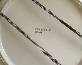 $22.00 - Vintage 1998 Hand-Painted Folk Art Plate By CBK Ltd. LLC