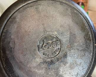 $20.00 - Lodge USA Cast Iron Skillet Pre-Seasoned Heavy-Duty Frying Pan