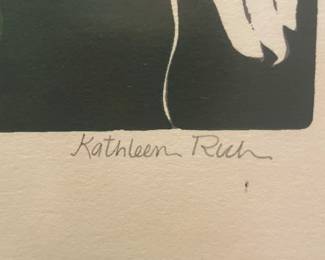 $38.00 - Kathleen Ruth "Kingfisher" Signed Limited Editon Print 12/500