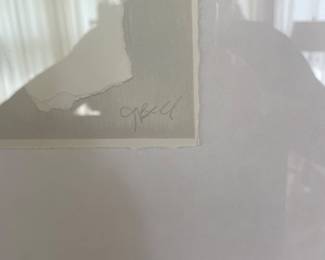 $175.00 - Jessica Bell "Rest I" Signed Abstract Artwork, Large Framed Contemporary Art