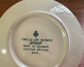 $12.00 - Vintage Nymolle Art Faience Limited Edition Plate (#4006) By Paul Hoyrup