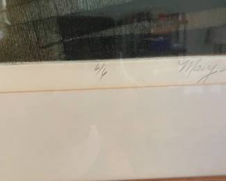 $75.00 - Mary Lee Cooper "What About the 50's" Signed Limited Edition Print 6/6 Framed