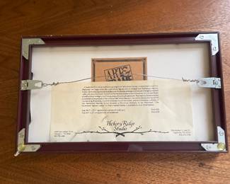 $35.00 - Vintage Hickory Ridge Studio Nashville Parthenon Nativity Scene Signed Framed Print