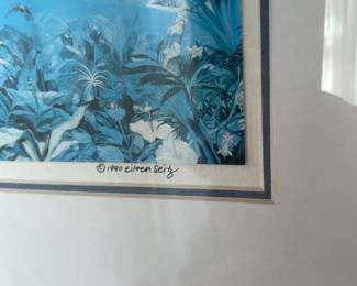 $150.00 - Vintage Eileen Seitz Signed Tropical Coastal Art Prints, Set of 4, 1988-1991