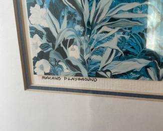 $150.00 - Vintage Eileen Seitz Signed Tropical Coastal Art Prints, Set of 4, 1988-1991