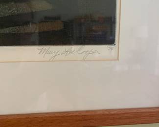 $75.00 - Mary Lee Cooper "What About the 50's" Signed Limited Edition Print 6/6 Framed