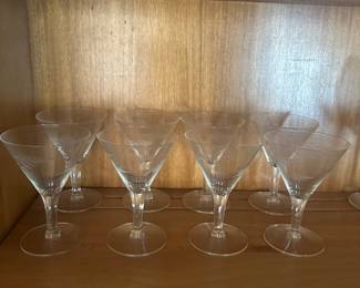 $25.00 - 8 Glass Cocktail Glasses