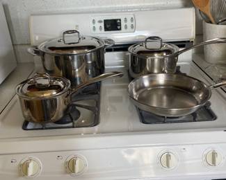 $75.00 - Gourmet Collection Stainless-Steel Cookware Set