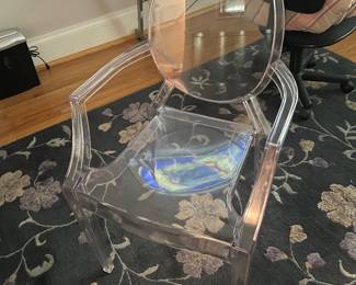 $65.00 - Clear Acrylic Ghost Style Armchair