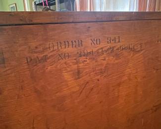 $395.00 - Mid-Century Modern Wood Bow-Front Buffet/Credenza/Sideboard With Curved Central Stack of Drawers and Side Cabinet Doors