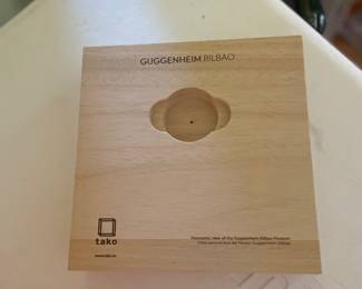 $18.00 - Guggenheim Bilbao Museum Panoramic Wood Wall Art, Tako Spain
