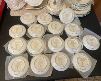 $150.00 - Bing & Grondahl Christmas in America Collector Plates, Hand Painted Denmark, Multi Year Collection