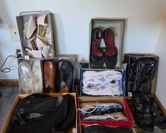 Shoes, some never worn