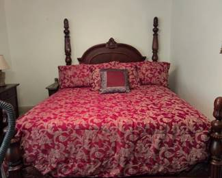 Queen bed, mattresses in original protective cover Queen set with dresser $400obo