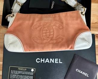 Vintage Chanel Nector Canvas bag Circa 2002