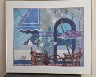 John Kiraly 1984 Framed Art Print 35" x 30"