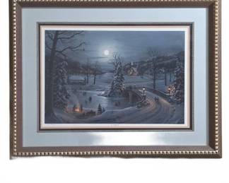Jesse Barnes When Snowflakes Fall Framed Print