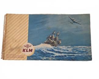 KLM Dutch Airlines Map Book 1950s