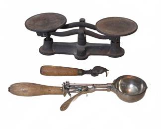 Balance Scale, Ice Cream Scoop, Can Opener