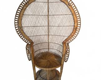 Handmade Philippine Peacock Wicker Chair