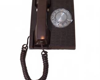 MCM Western Electric Brown Rotary Dial Phone