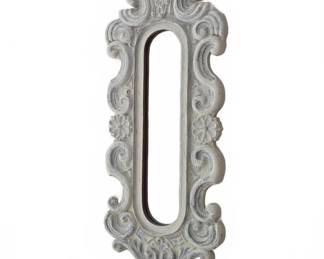 Carved Wood Framed Wall Mirror 27x12