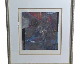 James Turco Signed Mixed Media Abstract Art