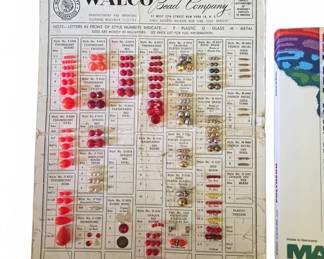 Walco Bead Card and Madeira Thread Catalog
