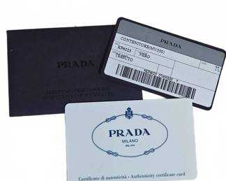 Prada Authenticity Certificate Card Set