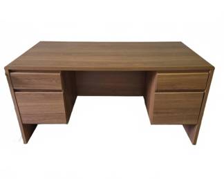 Laminate Wood Double Pedestal Desk