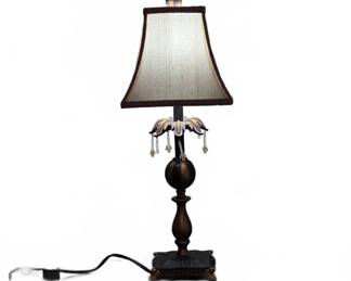 Decorative Table Lamp with Metallic Accents