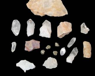 Quartz and Pyrite Mineral Specimens