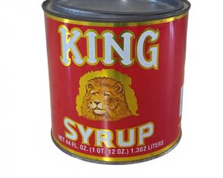 King Syrup Tin Can 44oz Manges Herold Co.