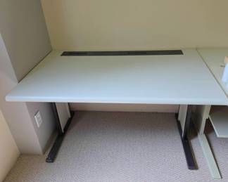 Steelcase Metal Office Desk with Cable Slot