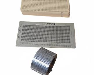 UNIVAC Program Drum, Card Deck, and Card Adapter